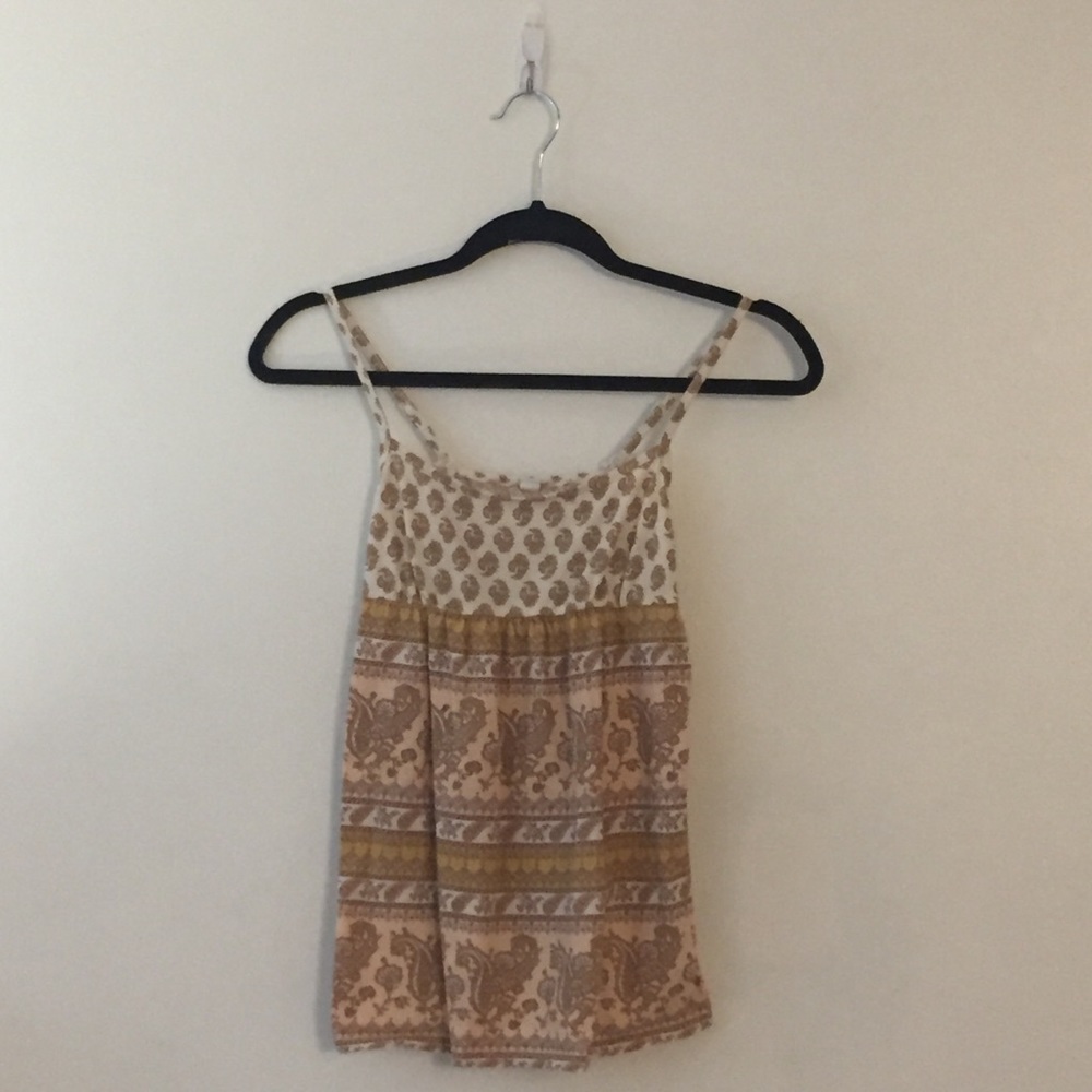 Paisley mustard yellow camisole
